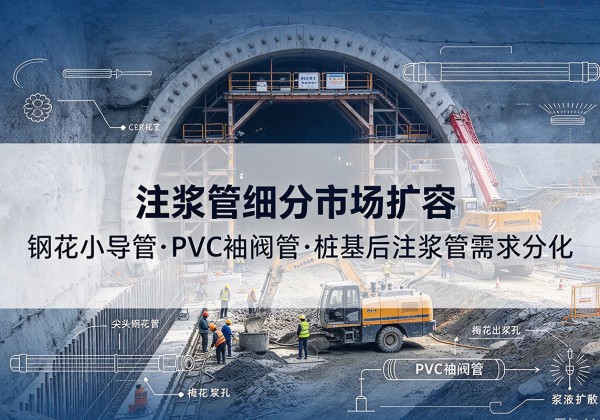 新星注浆管细分市场扩容，隧道钢花小导管、PVC 袖阀管、桩基后注浆管需求分化